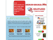 Tablet Screenshot of demon-smoke.com